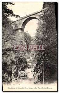 Old Postcard Route Grande Chartreuse Le Pont Saint Bruno