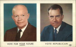 Presidential Campaign Promo Nixon & Eisenhower VOTE REPUBLICAN Postcard