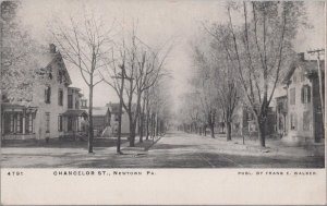 Postcard Chancellor St Newtown PA Pub Frank E Walker