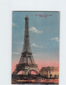 Postcard Eiffel Tower Paris France