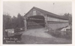 RP: RUTLAND, Vermont, 1930-1940s; Dorr Bridge