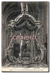 Old Postcard Miraculous Statue of St. Anne of Auray in the Ark