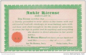 Vintage Arcade Card Ankle License
