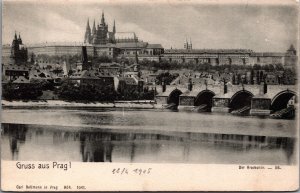 Czech Republic Prague Prag Vintage Postcard C216