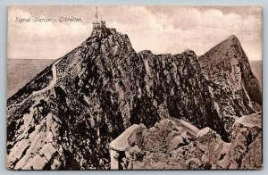 Gibraltar    Signal Station   Postcard