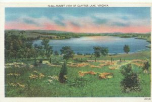 America Postcard - Sunset View of Claytor Lake - Virginia - Ref TZ6965