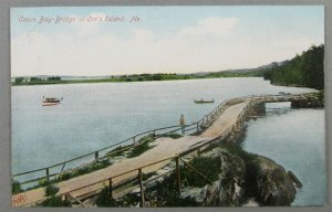 Casco Bay Bridge At Orr's Island ME Vintage UDB Postcard (#7134)