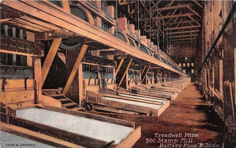 J31/ Treadwell Mine Alaska Postcard c1910 Interior Stamp Mill Battery 132 