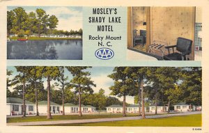 Mosley's Shady Lake Motel Rocky Mount, North Carolina NC  