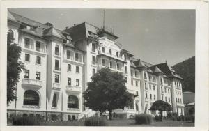 Romania Sinaia Hotel Palace Real Photo Postcard