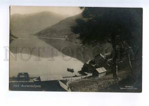 235365 NORWAY Aurlandsfjord Vintage Wilse photo postcard