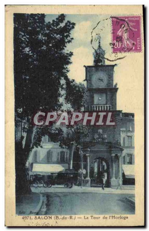 Old Postcard Salon Clock Tower