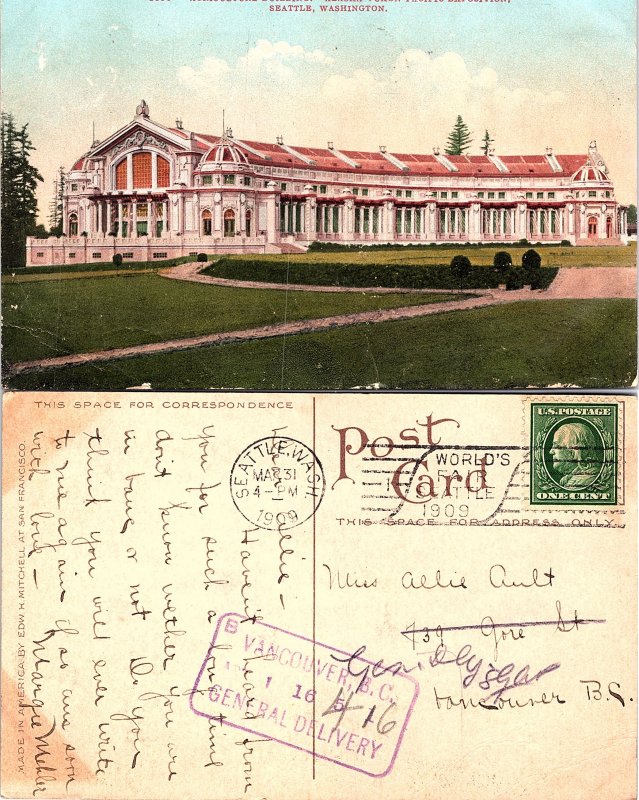 Agriculture Building, Alaska-Yukon-Pacific Exposition, Seattle, Washington