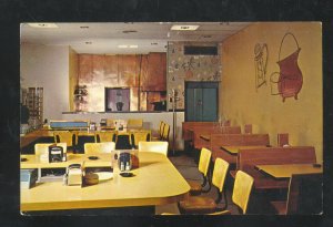 SIOUX CITY IOWA THE COFFEE KETTLE RESTAURANT INTERIOR ADVERTISING POSTCARD