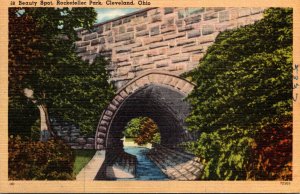 Ohio Cleveland Rockefeller Park Beauty Spot 1946