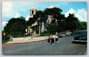 San Antonio TX~St Peter Prince of Apostles Church~School Girls~Saddle Shoes~1955