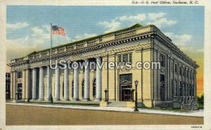 US Post Office - Durham, North Carolina NC Postcard