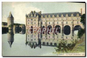 Postcard Old Chateau Chenonceau The West Facade