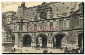 Old Postcard Paris Louvre wickets