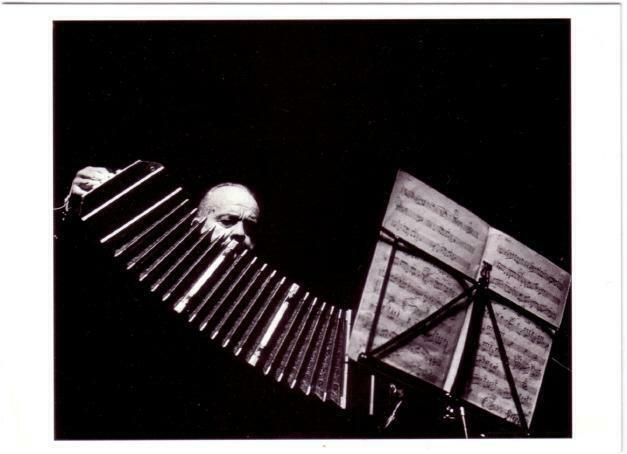 Astor Piazzolla Argentine Tango Nuevo Composer with Bandoneon in 1983 Postcard