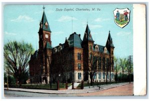 c1905 State Capitol Building Charleston West Virginia Antique Vintage Postcard