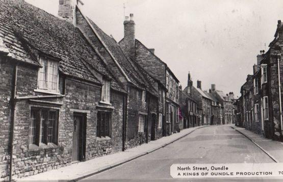 North Street Oundle Vintage Real Photo Postcard