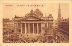 Br34726 Bruxelles La Bourse et Boulevard Anspach    Belgium