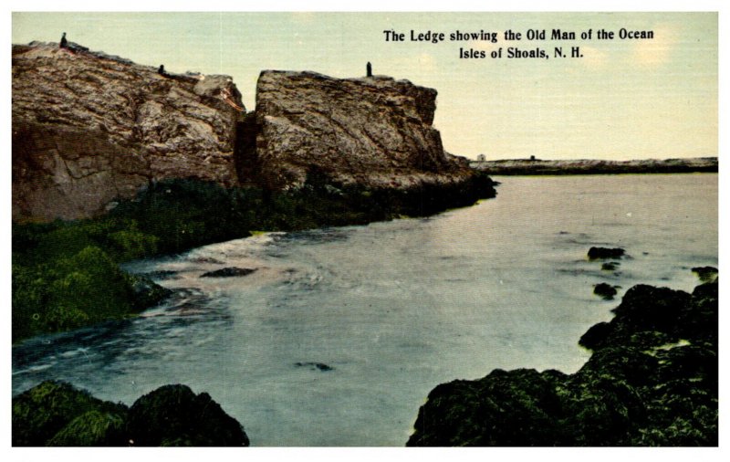 New Hampshire Isles of Shoals , Ledge showing Old man of Ocean