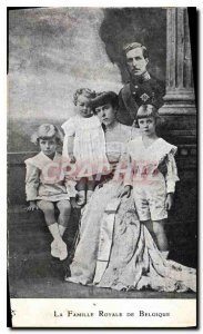 Old Postcard The Royal Family of Belgium