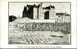 Grade School Pupils Perform Minuet Stadium Tacoma WA UNP 1910s DB Postcard T14
