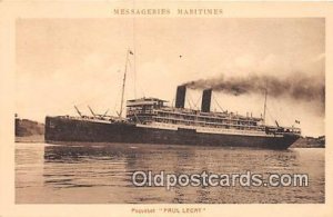 Paquebot, Paul Lecat Messageries Maritimes Ship Unused 