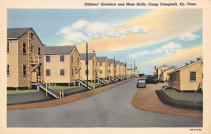 Officers' Quarters and Mess Halls at Camp Campbell KY , Tennessee USA Militar...