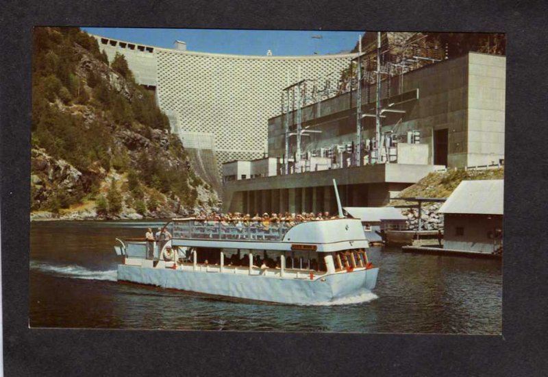 WA Seattle Diablo Power Plant Dam Tour Boat Ross II  Washington State Postcard