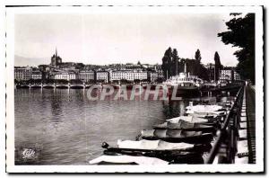 Postcard Old Geneva General view to the Cathedral