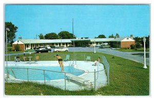 SALISBURY, Maryland MD ~ Roadside  LORD SALISBURY MOTEL Pool c1950s  Postcard