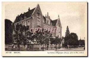 Old Postcard Bank Caisse d & # 39Epargne Bourg