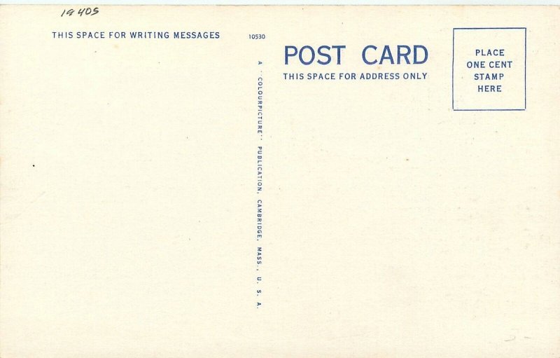 Postcard 1940s Massachusetts Fall River Main Street buses autos MA24-3682