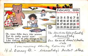 Bear Post Card Old Vintage Antique 1908