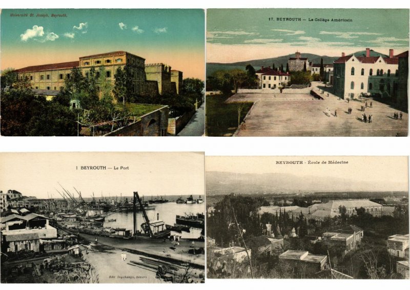 BEYROUTH LEBANON 44 Vintage Postcards pre-1940 (L2639)