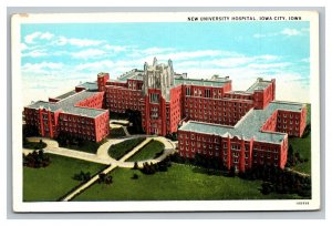 Vintage 1940's Postcard Panoramic View New University Hospital Iowa City IA