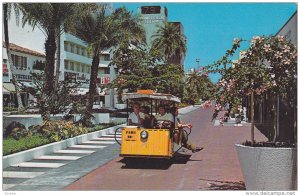 Exotic Lincoln Mall, Miami Beach, Florida, With Sightseeing Tram, Miami Beach...