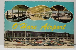 Chicago Illinois,  O'Hare Airport Vintage Photo Postcard C20