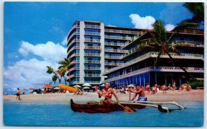 Postcard - The Reef Hotel-On The Beach At Waikiki - Honolulu, Hawaii