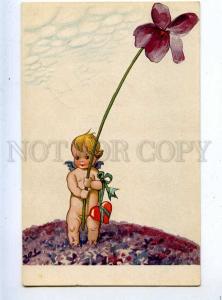 202953 Nude Little ANGEL Huge VIOLIN Flower NOVITAS Novolito