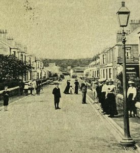 Leven Scotland United Kingdom Waggon Road Women Children Street Houses Postcard 