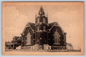 Presbyterian Church, Swift Current, Saskatchewan, Vintage Heliotype Postcard