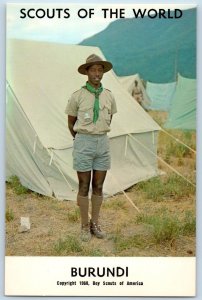 c1968's Burundi Scouts Of The World Boy Scouts Of America Youth Vintage Postcard