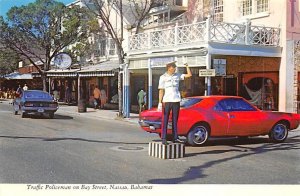 Traffic Policeman On Bay Street, Nassau, Bahamas  