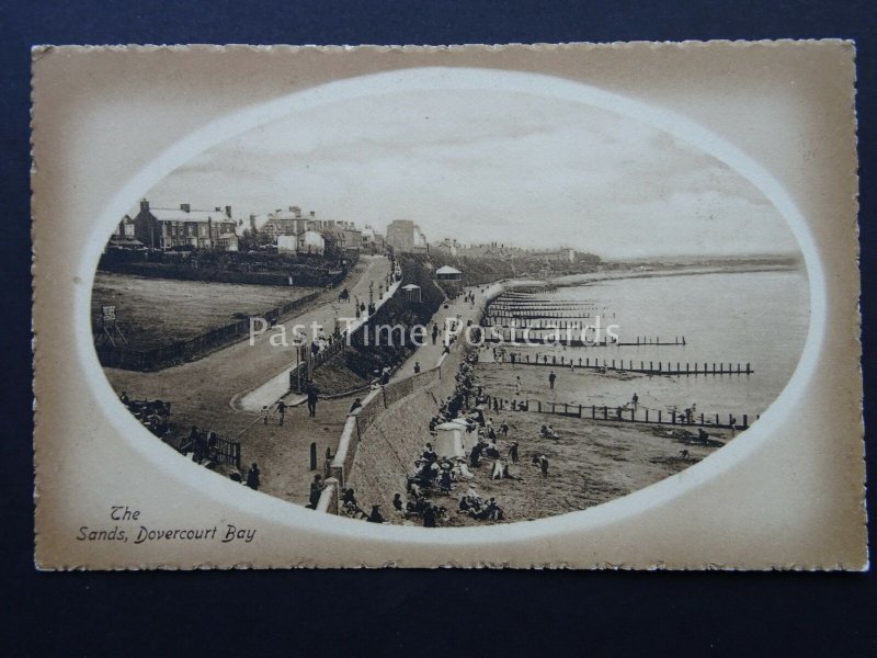 Essex DOVERCOURT BAY The Sands c1908 Postcard by Valentine