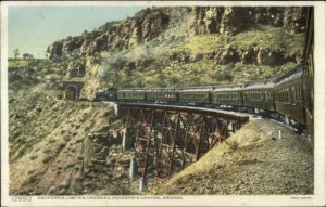 California Limited RR Train Johnson's Canyon AZ Fred Harvey Detroit Publishing